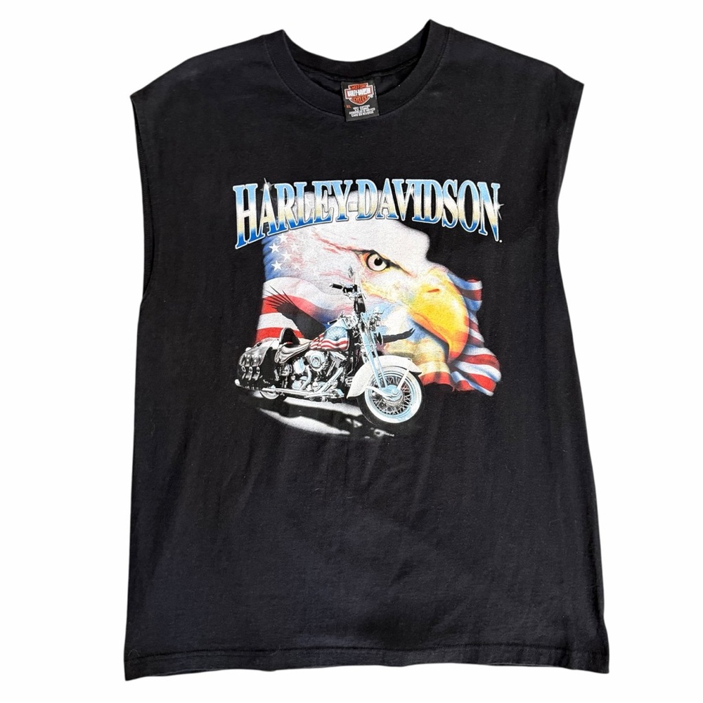 Y2K Vintage Harley-Davidson Seminole Graphic Muscle Tank Top Size XL